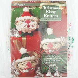 Needlecraft Shop Christmas Trimmings Christmas Kissy Kritters Plastic Canvas